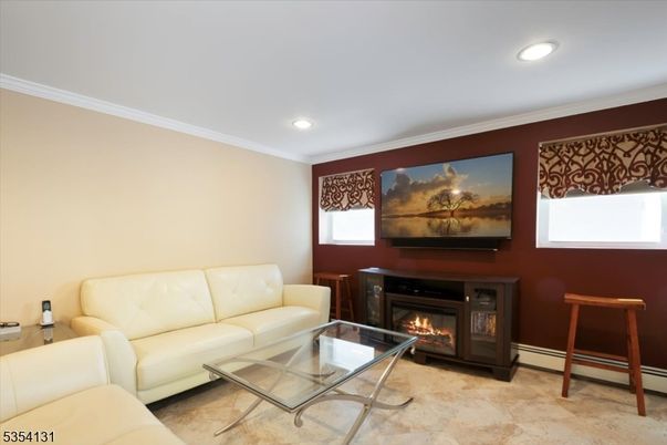 Fireplace, Interior, Living room, Recessed Lighting