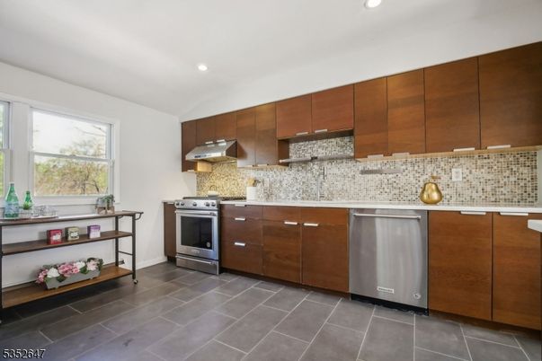 Interior, Kitchen, Recessed Lighting, Stainless Steel Appliances