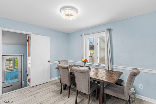 Dining room, Interior, Wood Texture Flooring