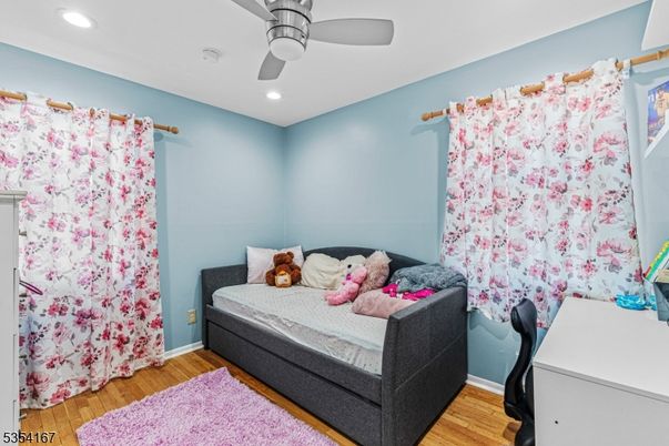 Bedroom, Home Office, Interior, Recessed Lighting, Wood Texture Flooring