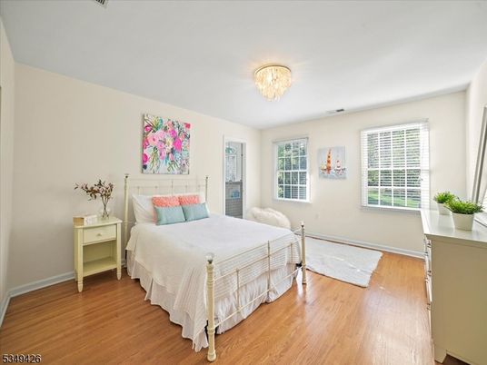 Bedroom, Chandelier, Interior, Wood Texture Flooring