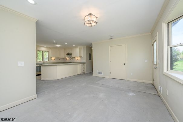 Empty room, Interior, Kitchen, Recessed Lighting