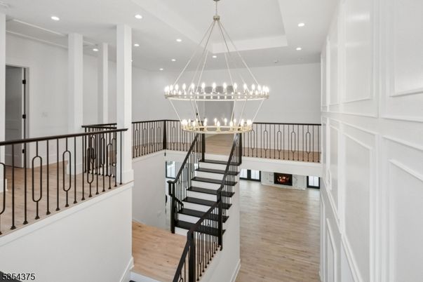 Chandelier, Interior, Pendant Lights, Recessed Lighting, Wood Texture Flooring