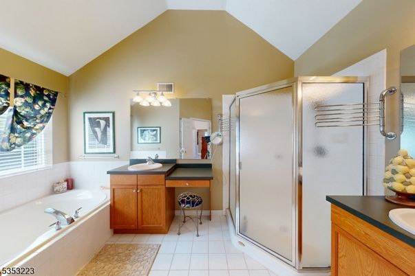 Bathroom, Dual Sink Vanities, Glass Shower, Interior