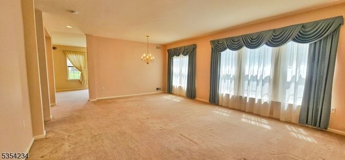 Chandelier, Empty room, Interior