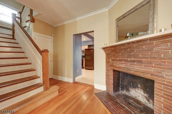 Fireplace, Interior, Stone Walls, Wood Texture Flooring