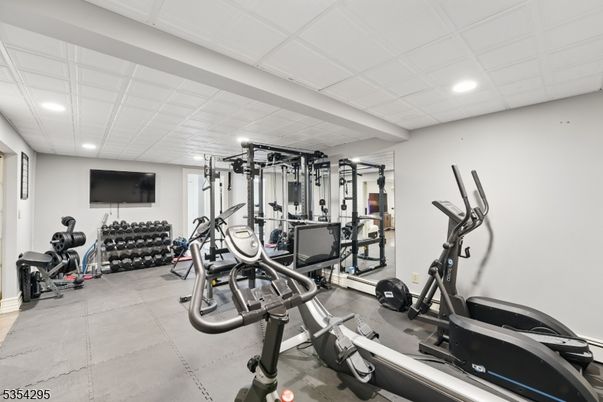 Fitness Equipment, Gym, Interior, Recessed Lighting