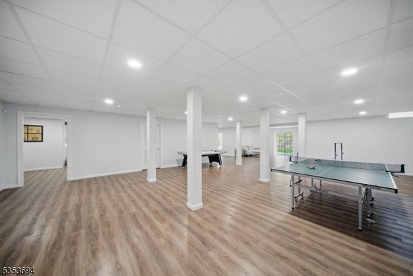 Game Room, Interior, Recessed Lighting, Wood Texture Flooring