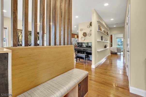 Interior, Piano, Recessed Lighting, Wood Texture Flooring