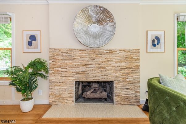 Fireplace, Interior, Wood Texture Flooring
