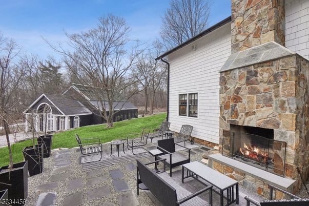Backyard, Exterior, Fireplace