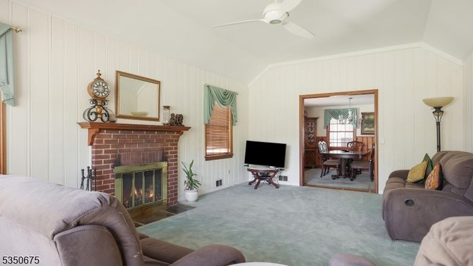 Dining room, Fireplace, Interior, Living room