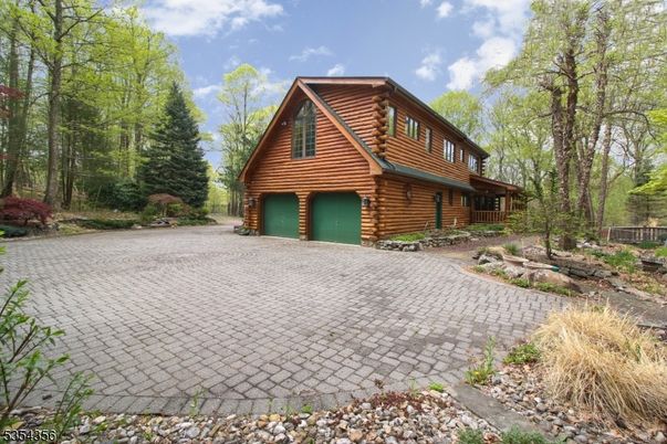 Attached, Backyard, Exterior, Facade, Log Home