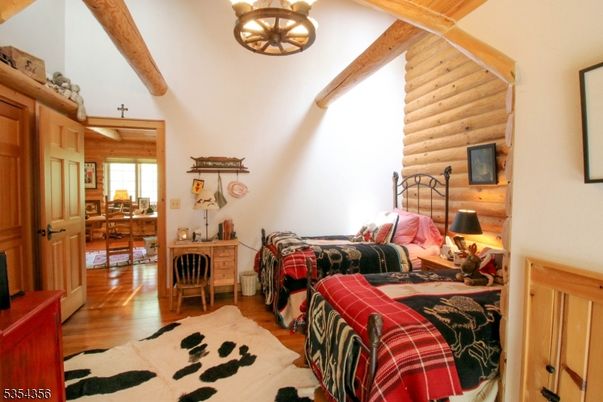 Bedroom, Interior, Wooden Beams, Wood Texture Flooring, Wooden Walls
