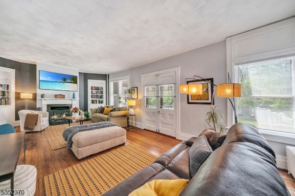 Fireplace, Interior, Living room, Wood Texture Flooring