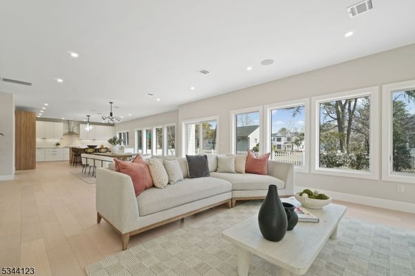 Dining room, Interior, Kitchen, Living room, Pendant Lights, Recessed Lighting, Wood Texture Flooring