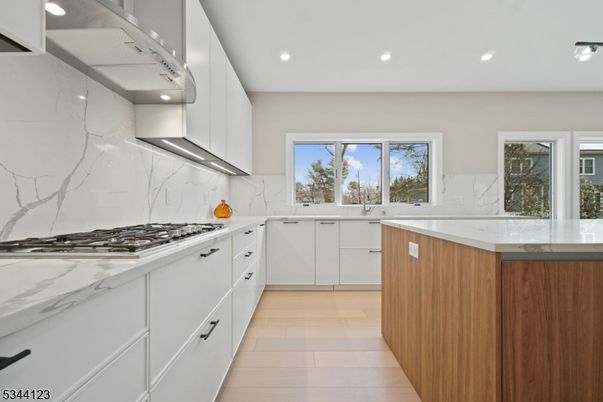 Interior, Kitchen, Marble Walls, Recessed Lighting