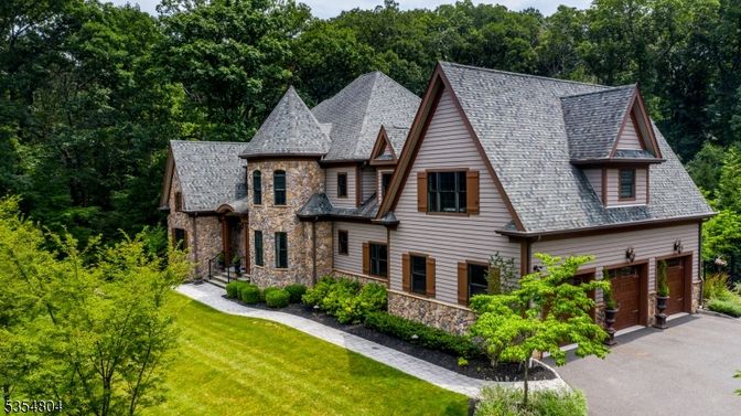 Attached, Backyard, Exterior, Facade, Tudor Revival
