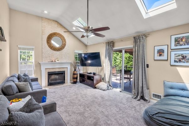 Fireplace, Interior, Living room, Recessed Lighting