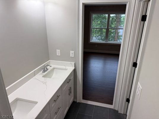 Bathroom, Dual Sink Vanities, Interior, Wood Texture Flooring
