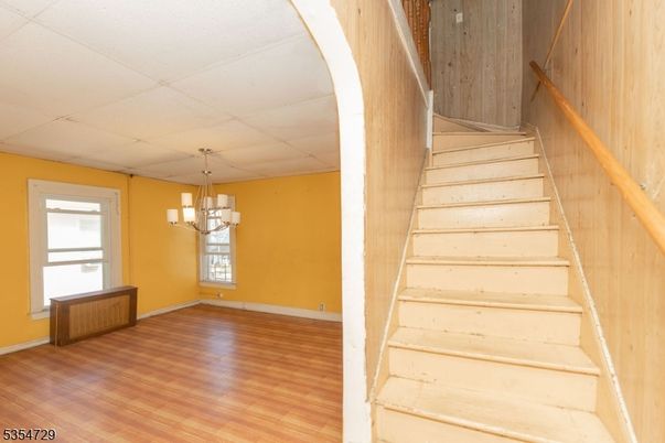 Chandelier, Empty room, Interior, Wood Texture Flooring