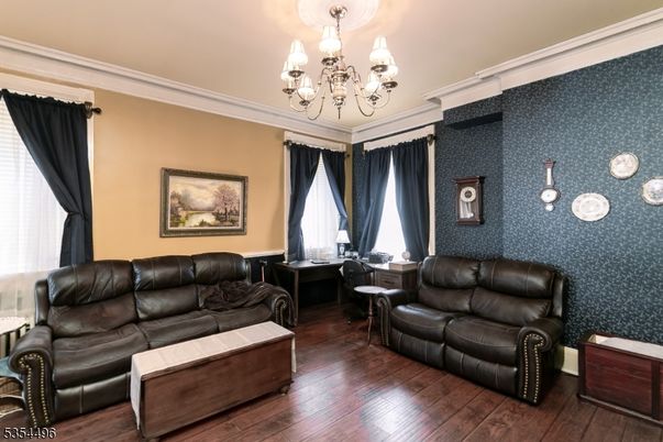 Chandelier, Interior, Living room, Wood Texture Flooring