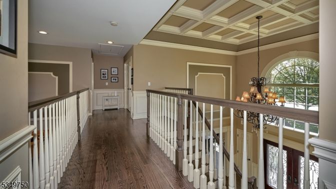 Chandelier, Interior, Recessed Lighting, Wood Texture Flooring