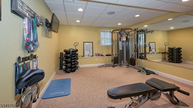Fitness Equipment, Interior, Recessed Lighting