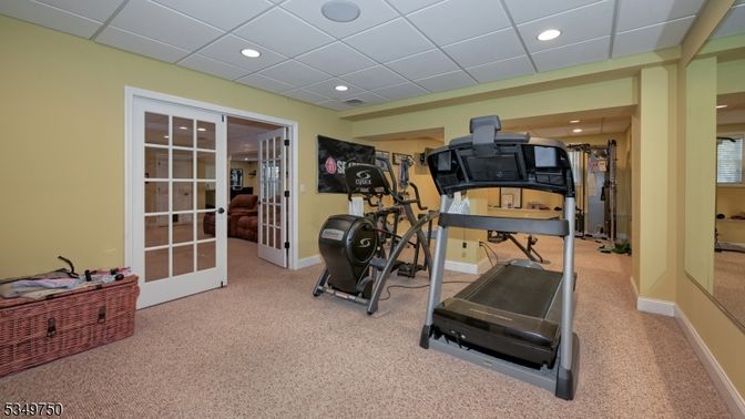 Fitness Equipment, Interior, Recessed Lighting