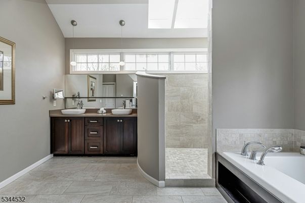 Bathroom, Dual Sink Vanities, Interior, Pendant Lights