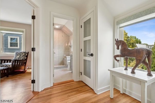 Bathroom, Glass Shower, Interior, Wood Texture Flooring