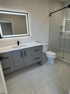 Bathroom, Dual Sink Vanities, Glass Shower, Interior