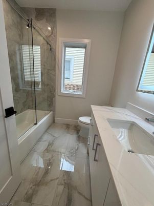 Bathroom, Glass Shower, Interior, Marble, Marble Walls