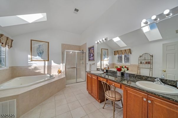 Bathroom, Dual Sink Vanities, Glass Shower, Interior
