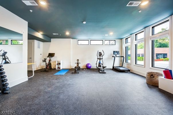 Fitness Equipment, Interior, Recessed Lighting