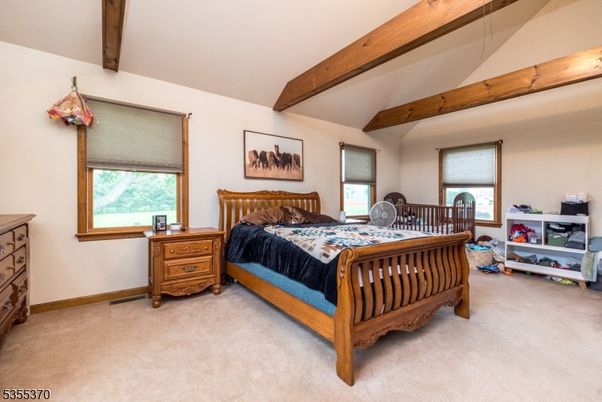 Bedroom, Interior, Wooden Beams