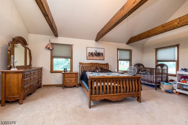 Bedroom, Interior, Wooden Beams