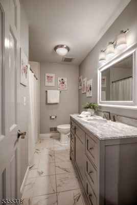 Bathroom, Dual Sink Vanities, Interior, Marble