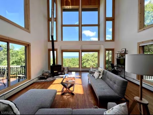Fireplace, Interior, Living room, Water, Wood Texture Flooring