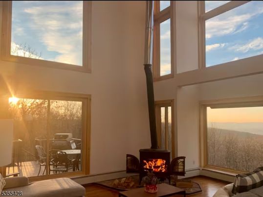 Fireplace, Interior, Wood Texture Flooring