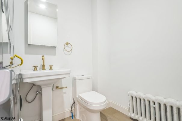 Bathroom, Interior, Recessed Lighting, Wood Texture Flooring