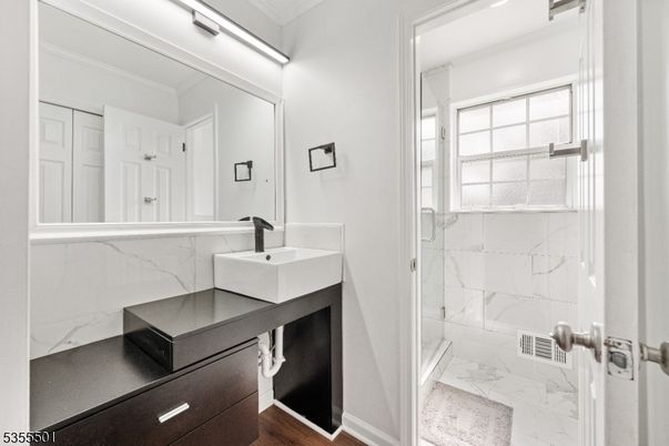 Bathroom, Glass Shower, Interior, Marble, Marble Walls