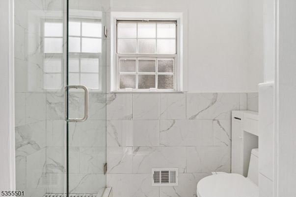Bathroom, Glass Shower, Interior, Marble Walls