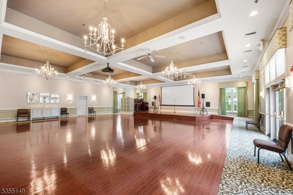 Chandelier, Interior, Recessed Lighting, Wood Texture Flooring