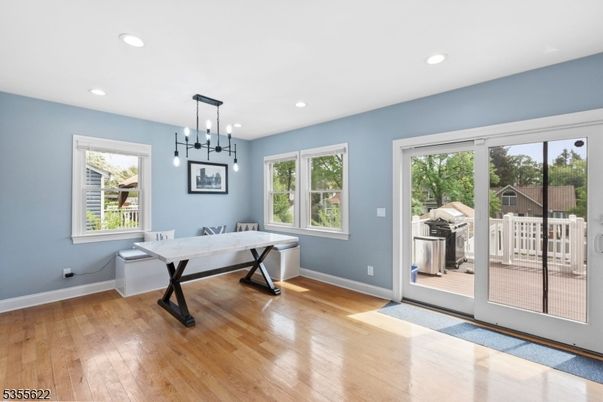 Home Office, Interior, Pendant Lights, Recessed Lighting, Wood Texture Flooring