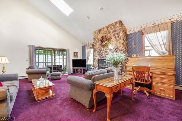 Fireplace, Home Office, Interior, Living room