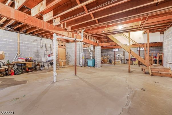 Interior, Stone Walls, Wooden Beams