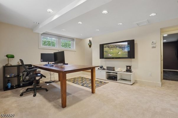 Home Office, Interior, Recessed Lighting