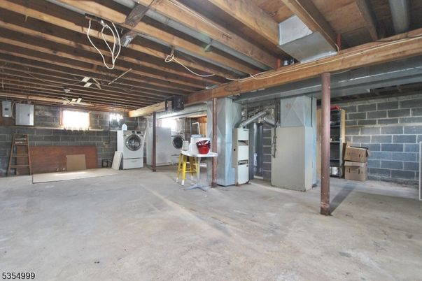 Interior, Stone Walls, Washer, Wooden Beams