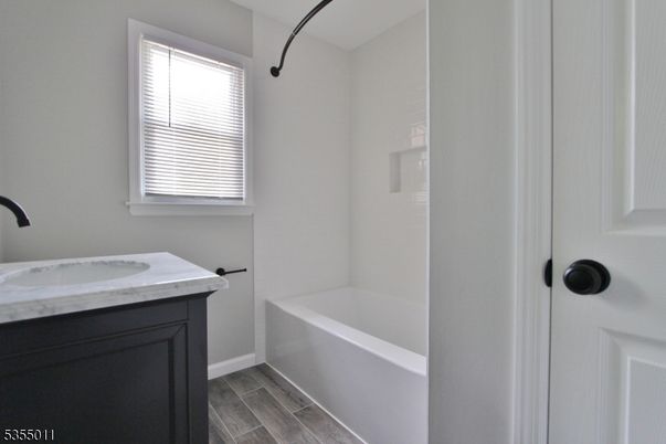 Bathroom, Interior, Wood Texture Flooring